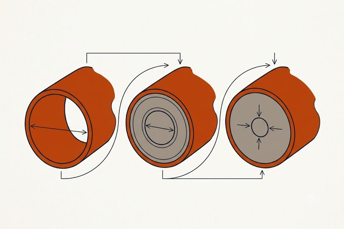 Lint reduces the cross-section of the duct gradually
