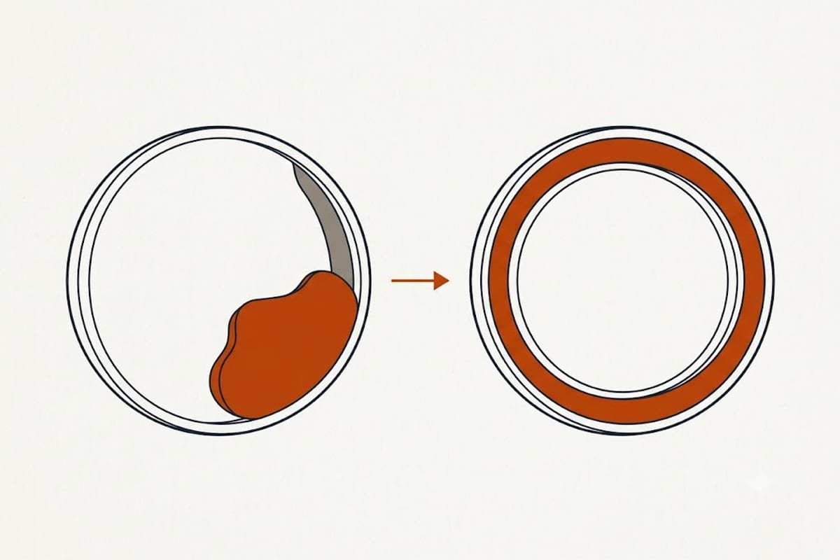 A machine redistributes an unbalanced load and retries