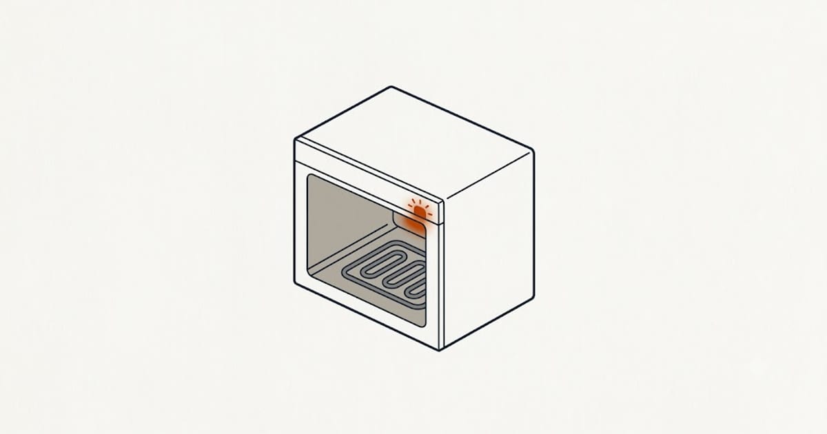 An oven that lights up but stays cold