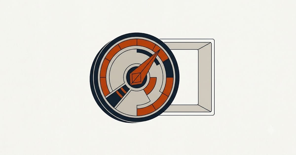 An oven dial set high while the cavity stays warm