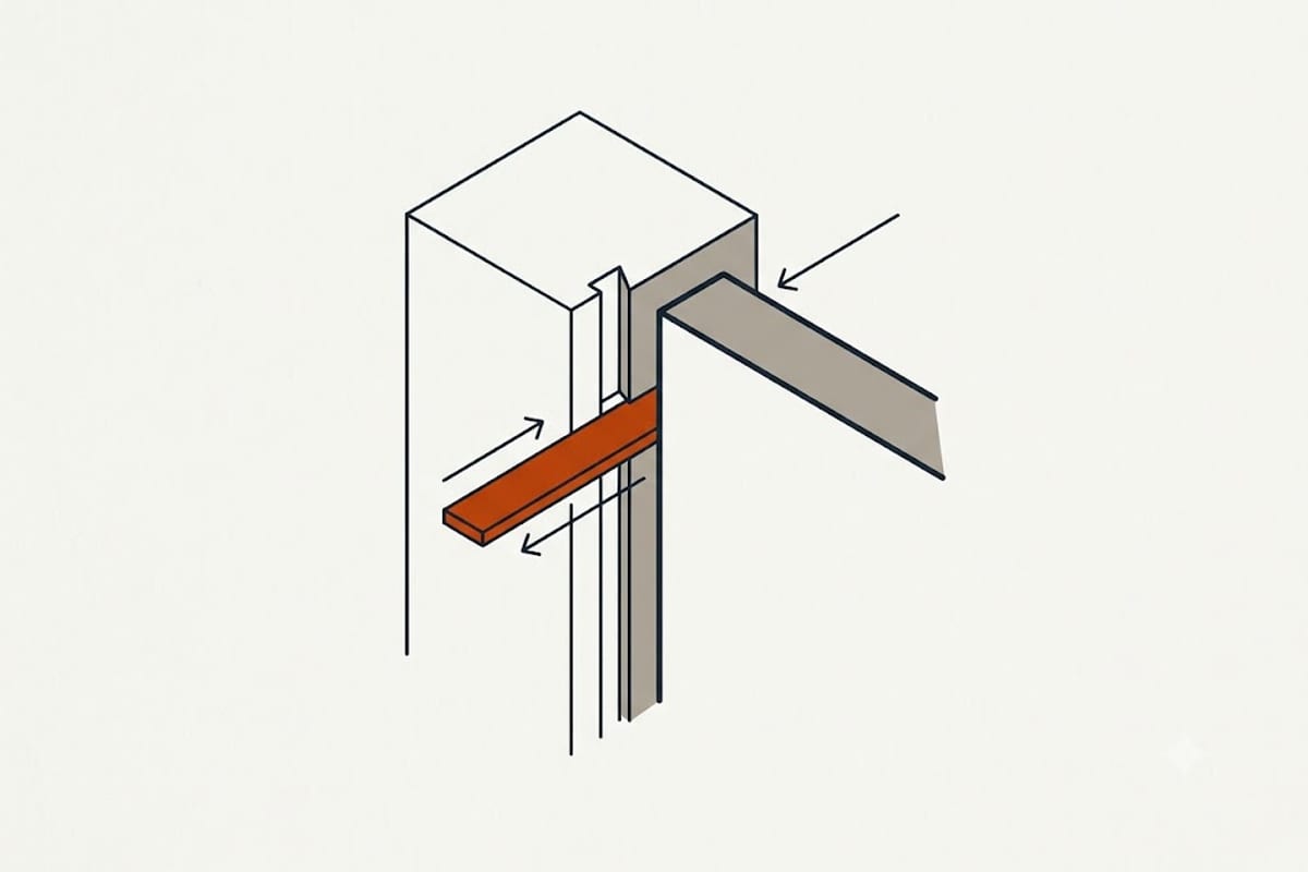 Testing a door seal with a strip of paper