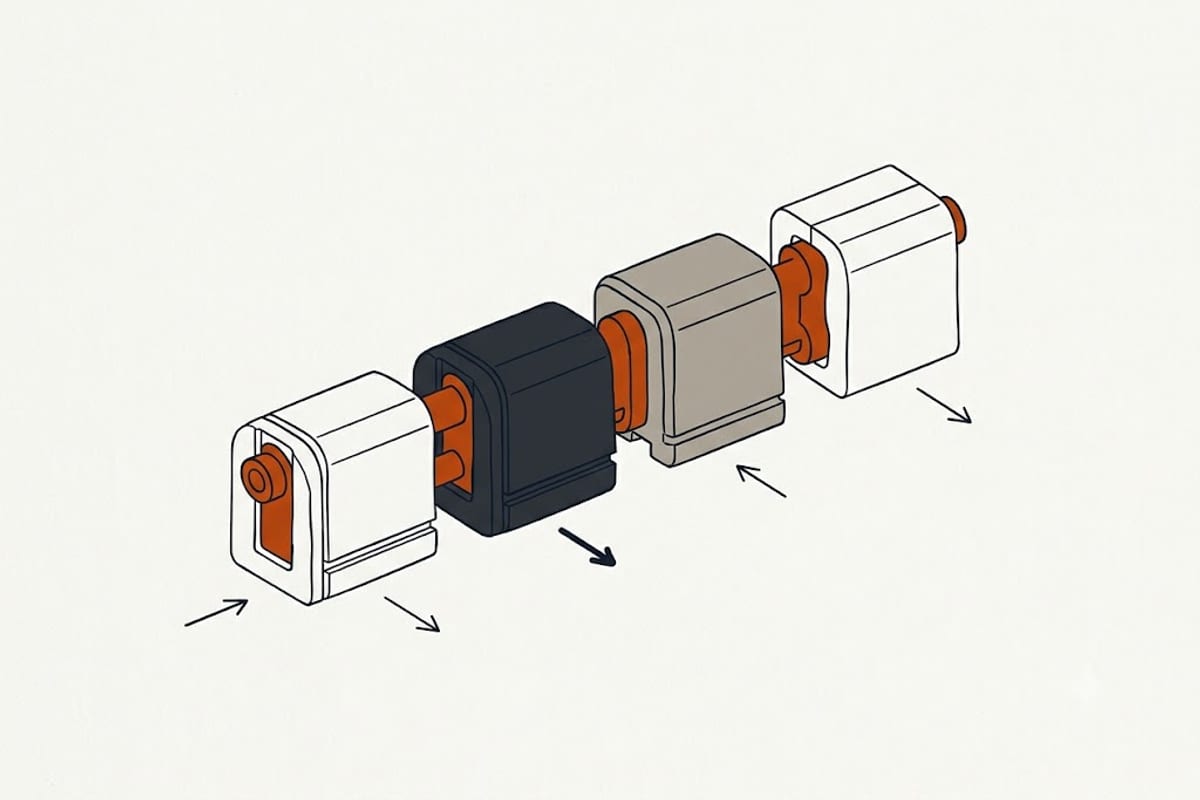 Fill, wash, drain, spin — the machine waits at whichever step fails