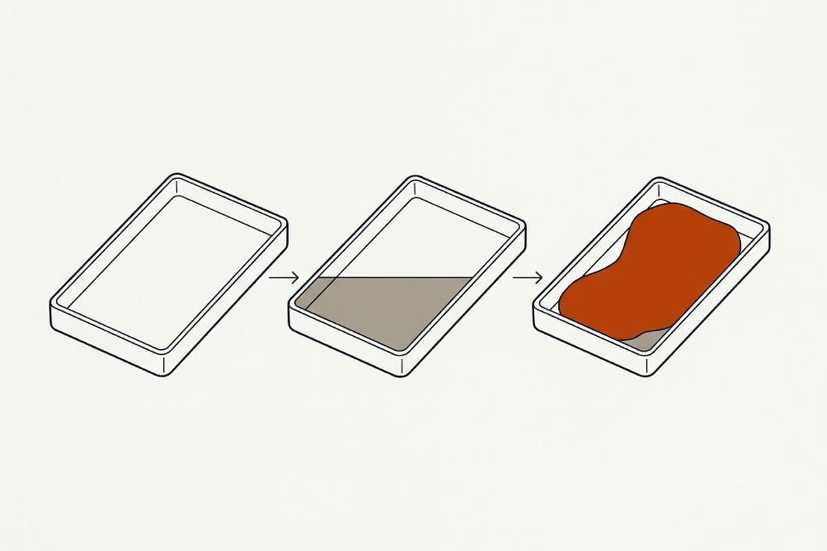 What the tray contains narrows the fault immediately