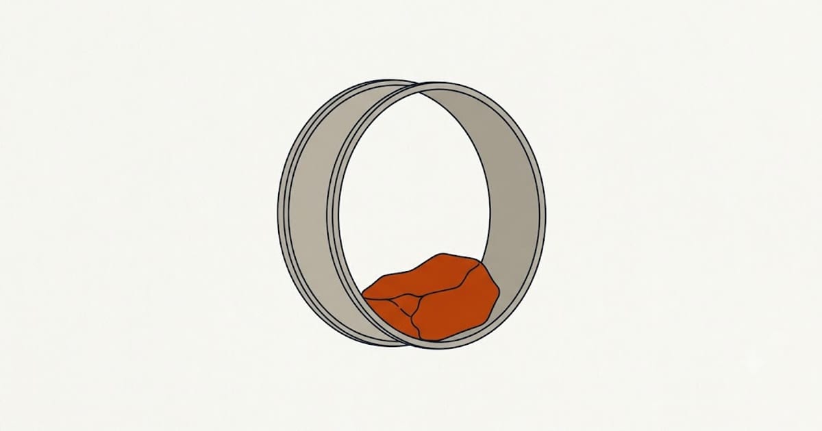 Sodden laundry left in a drum